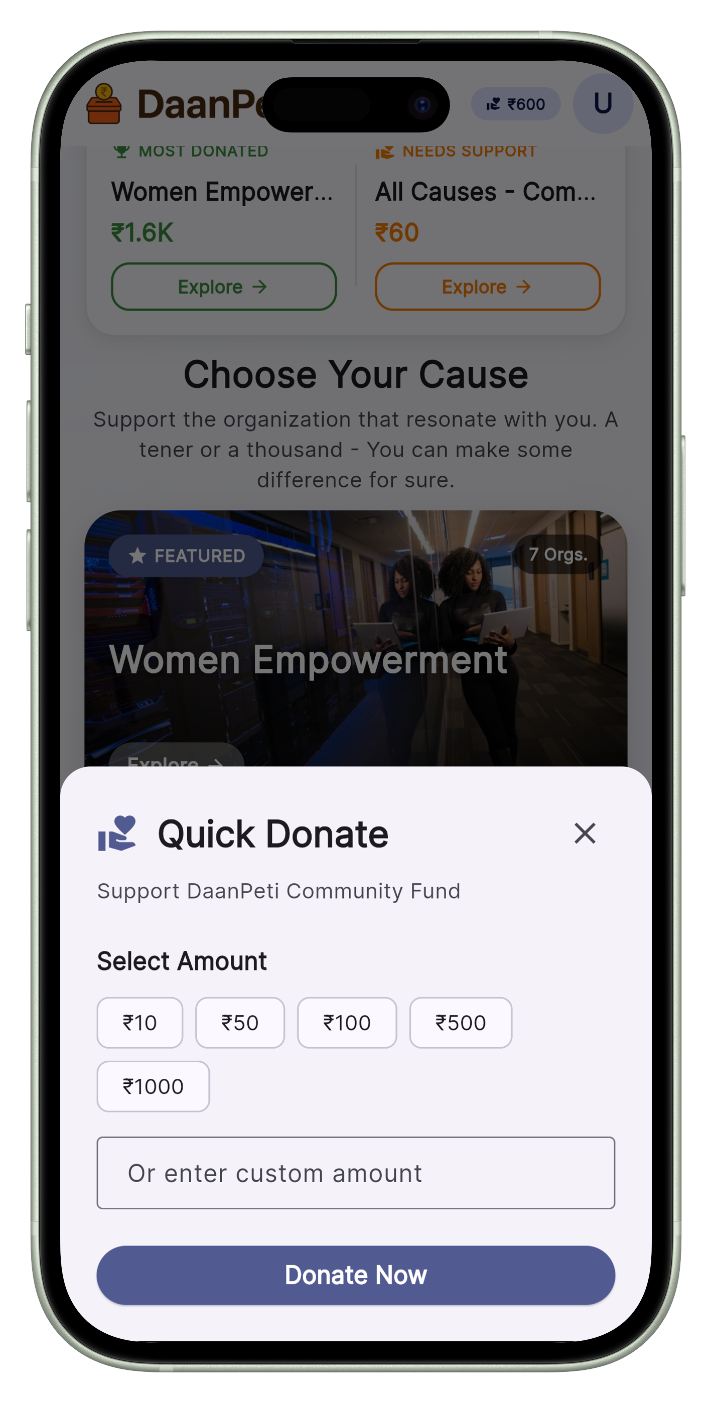 Quick & Secure Donations